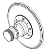 Newport Brass
3_2554TR
Ithaca 3/4 in. Round Thermostatic Trim Plate w/ Handle Requires Newport Bra
